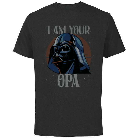 Star Wars Darth Vader I Am Your Opa Retro Father’s Day - Short Sleeve Cotton T-Shirt for Adults - Customized-Black