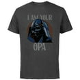 thumbnail image 1 of Star Wars Darth Vader I Am Your Opa Retro Father’s Day - Short Sleeve Cotton T-Shirt for Adults - Customized-Charcoal, 1 of 5