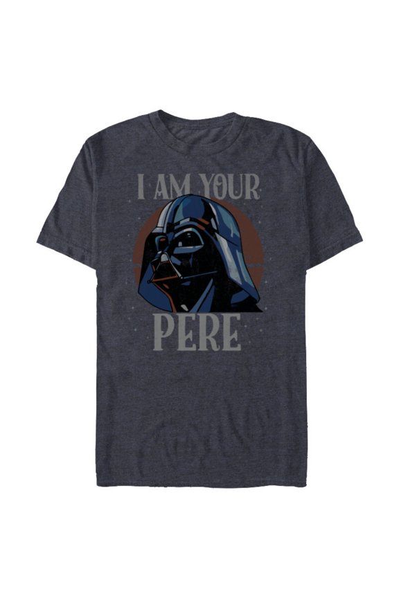 Darth Vader I Am Your Père Retro La Fête des Pères - Short Sleeve Blended T-Shirt for Adults - Customized-Navy Heather