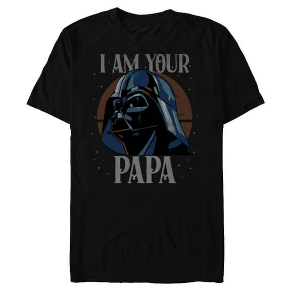 Star Wars Darth Vader I Am Your Papa Retro Father’s Day - Short Sleeve Blended T-Shirt for Adults - Customized-Black