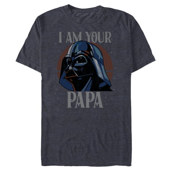 Star Wars Darth Vader I Am Your Papa Retro Father’s Day - Short Sleeve Blended T-Shirt for Adults - Customized-Navy Heather