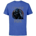thumbnail image 1 of Star Wars Darth Vader I Am Your Papa Retro Father’s Day - Short Sleeve Cotton T-Shirt for Adults - Customized-Royal Heather, 1 of 5