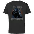 thumbnail image 1 of Star Wars Darth Vader I Am Your Stepfather Father’s Day - Short Sleeve Cotton T-Shirt for Adults - Customized-Black, 1 of 5