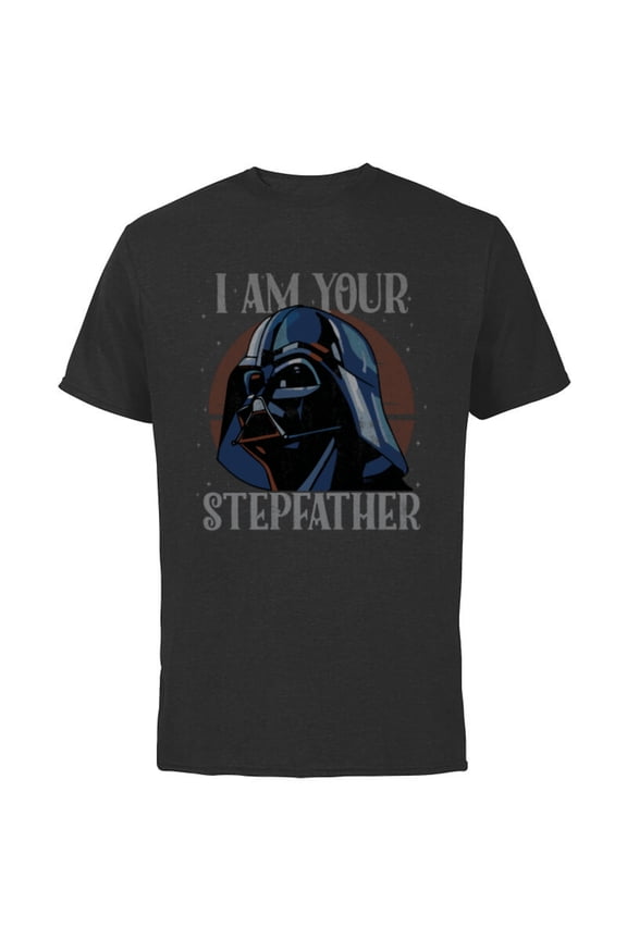 Darth Vader I Am Your Stepfather Father’s Day - Short Sleeve Cotton T-Shirt for Adults - Customized-Black