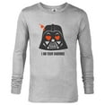 thumbnail image 1 of Star Wars Darth Vader I Am Your Valentine - Long Sleeve T-Shirt for Men - Customized-Athletic Heather, 1 of 5