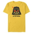 thumbnail image 1 of Star Wars Darth Vader I Am Your Valentine - Short Sleeve Blended T-Shirt for Adults - Customized-Yellow, 1 of 5