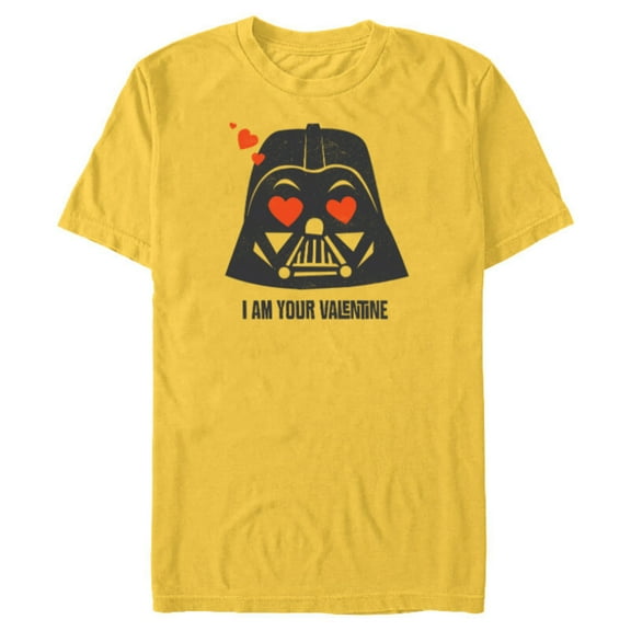 Star Wars Darth Vader I Am Your Valentine - Short Sleeve Blended T-Shirt for Adults - Customized-Yellow