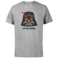 thumbnail image 1 of Star Wars Darth Vader I Am Your Valentine - Short Sleeve Cotton T-Shirt for Adults - Customized-Athletic Heather, 1 of 5