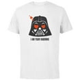 thumbnail image 1 of Star Wars Darth Vader I Am Your Valentine - Short Sleeve Cotton T-Shirt for Adults - Customized-White, 1 of 5