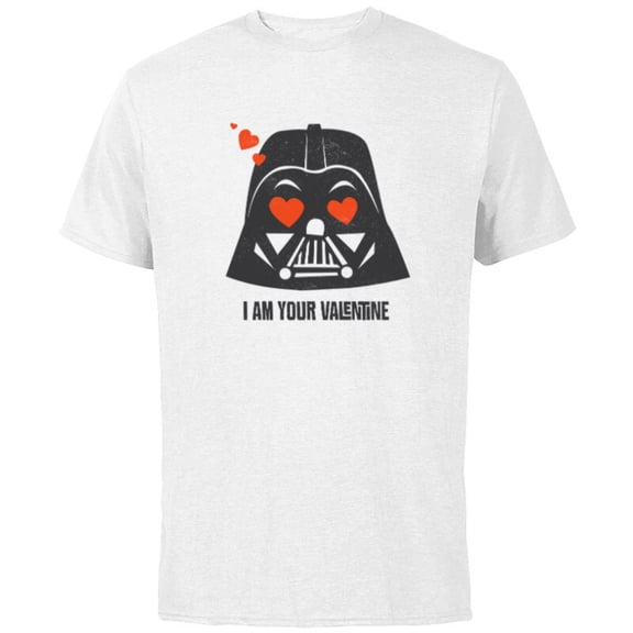 Star Wars Darth Vader I Am Your Valentine - Short Sleeve Cotton T-Shirt for Adults - Customized-White