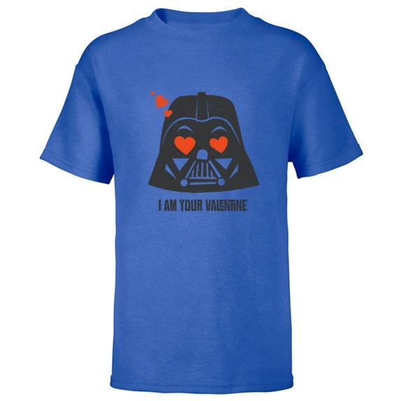 Star Wars Darth Vader I Am Your Valentine - Short Sleeve T-Shirt for Kids - Customized-Royal
