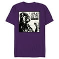 thumbnail image 1 of Star Wars Darth Vader I Like My Coffee On the Dark Side - Short Sleeve Blended T-Shirt for Adults - Customized-Purple, 1 of 2