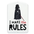 thumbnail image 1 of Star Wars Darth Vader I Make the Rules Metal Sign for Man Cave, Teen Room, or Movie Room, 1 of 4