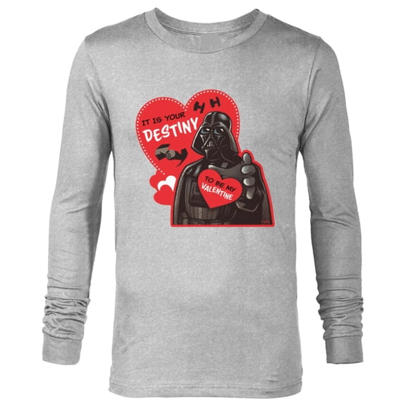 Star Wars Darth Vader It Is Your Destiny to be My Valentine - Long Sleeve T-Shirt for Men – Customized-Athletic Heather