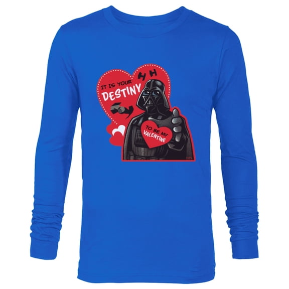 Star Wars Darth Vader It Is Your Destiny to be My Valentine - Long Sleeve T-Shirt for Men – Customized-Royal