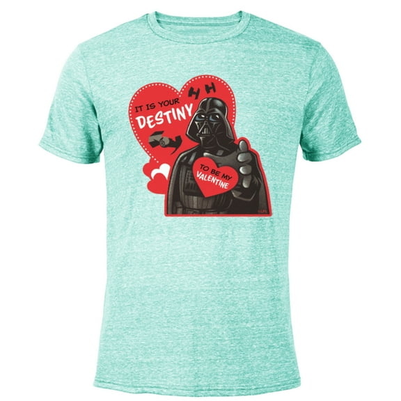 Star Wars Darth Vader It Is Your Destiny to be My Valentine - Short Sleeve Blended T-Shirt for Adults – Customized-Ocean Blue