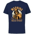 thumbnail image 1 of Star Wars Darth Vader It's Useless to Resist Halloween - Short Sleeve Cotton T-Shirt for Adults - Customized-Navy, 1 of 5