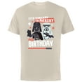 thumbnail image 1 of Star Wars Darth Vader It’s Useless to Resist My Birthday - Short Sleeve Cotton T-Shirt for Adults - Customized-Natural, 1 of 5
