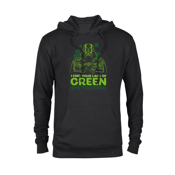 Star Wars Darth Vader Lack of Green Funny St. Patrick's Day - Pullover Hoodie for Adults - Customized-Black