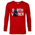 thumbnail image 1 of Star Wars Darth Vader Letter Replacement - Long Sleeve T-Shirt for Men – Customized-New Red, 1 of 5