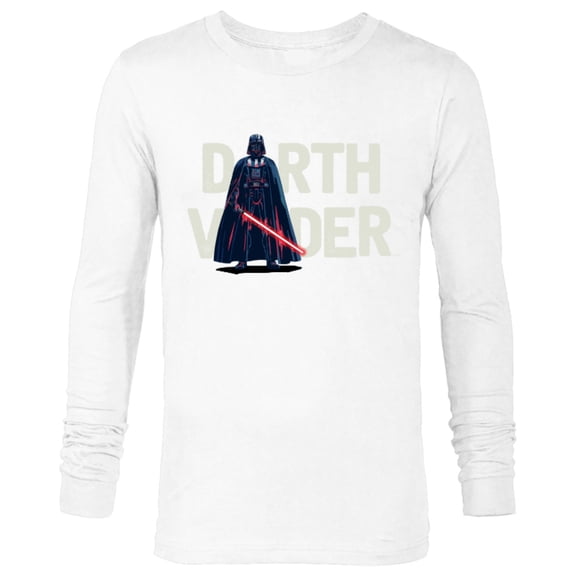 Star Wars Darth Vader Letter Replacement - Long Sleeve T-Shirt for Men – Customized-White