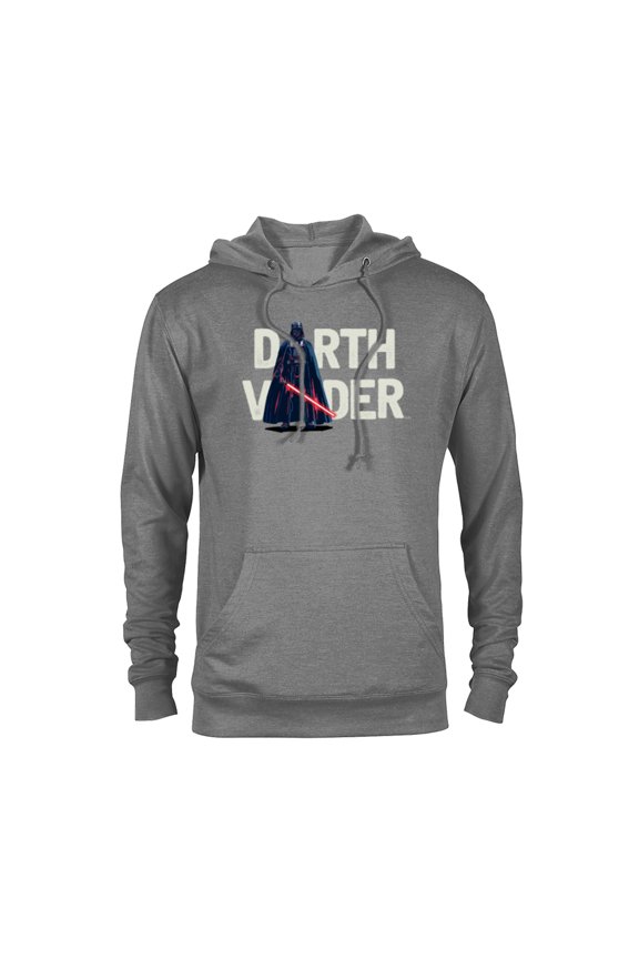 Darth Vader Letter Replacement - Pullover Hoodie for Adults – Customized-Graphite Heather