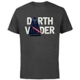 thumbnail image 1 of Star Wars Darth Vader Letter Replacement - Short Sleeve Cotton T-Shirt for Adults - Customized-Charcoal, 1 of 5