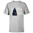 thumbnail image 1 of Star Wars Darth Vader Letter Replacement - Short Sleeve T-Shirt for Kids – Customized-Athletic Heather, 1 of 5