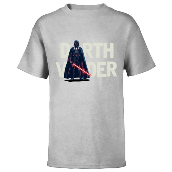 Star Wars Darth Vader Letter Replacement - Short Sleeve T-Shirt for Kids – Customized-Athletic Heather