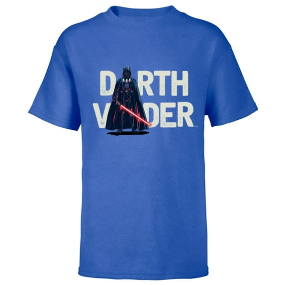 Star Wars Darth Vader Letter Replacement - Short Sleeve T-Shirt for Kids – Customized-Royal