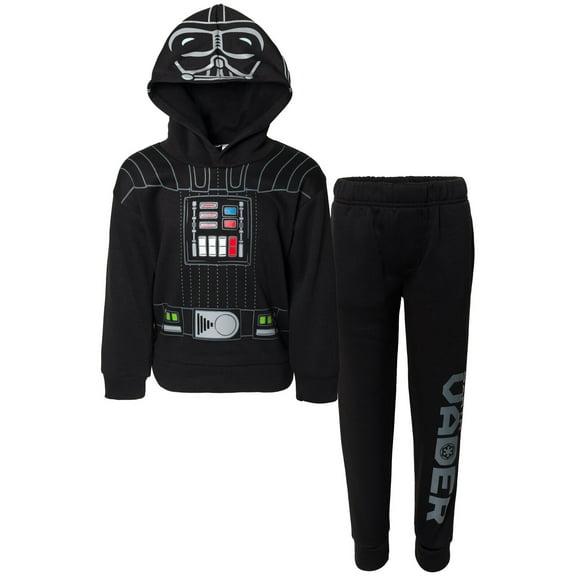 Star Wars Darth Vader Little Boys Fleece Pullover Hoodie and Pants Outfit Set Little Kid to Big Kid