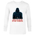 thumbnail image 1 of Star Wars Darth Vader Love is in the Air Valentine’s Day - Long Sleeve T-Shirt for Men - Customized-White, 1 of 5
