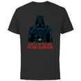 thumbnail image 1 of Star Wars Darth Vader Love is in the Air Valentine’s Day - Short Sleeve Cotton T-Shirt for Adults - Customized-Black, 1 of 5