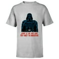 thumbnail image 1 of Star Wars Darth Vader Love is in the Air Valentine’s Day - Short Sleeve T-Shirt for Kids - Customized-Athletic Heather, 1 of 5