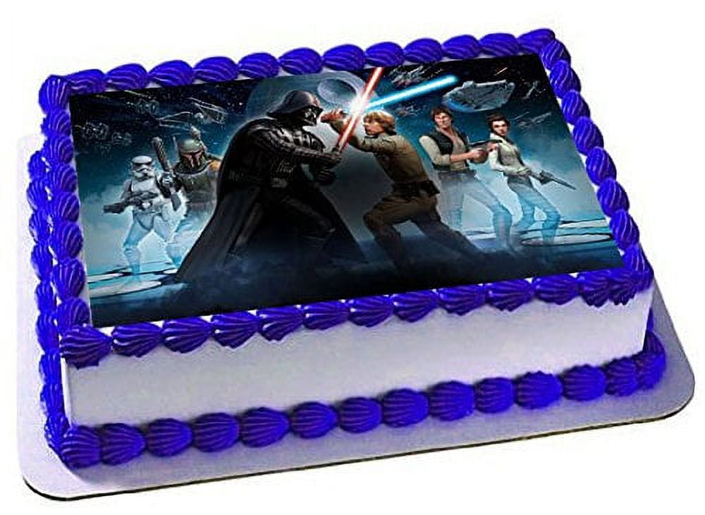 Star Wars R2-D2 Edible Cake Topper Image - Walmart.com