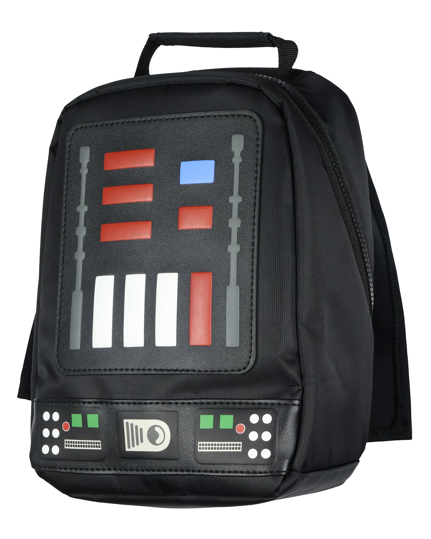 Star Wars Darth Vader Lunch Box Tote Chest Plate with Cape Easy Carry Insulated Food Container Bag 10"