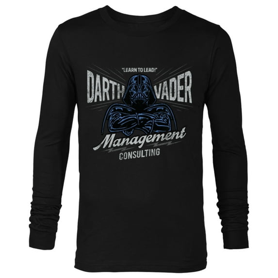 Star Wars Darth Vader Management Consulting Vintage Standard - Long Sleeve T-Shirt for Men – Customized-Black
