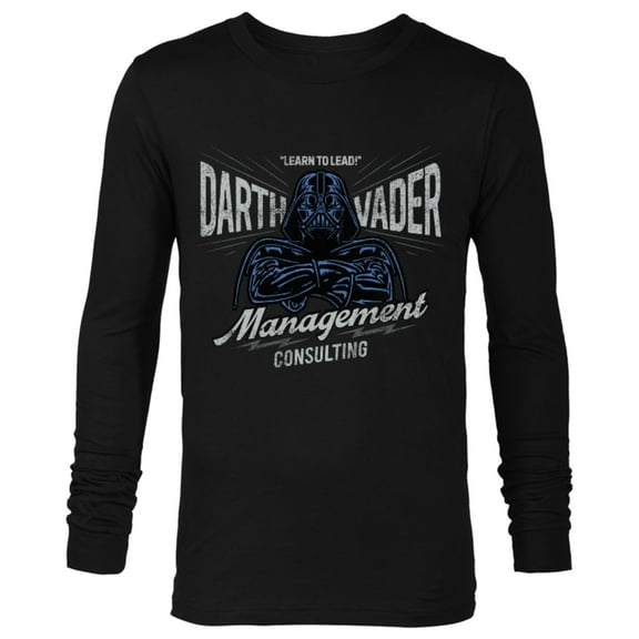 Star Wars Darth Vader Management Consulting Vintage Standard - Long Sleeve T-Shirt for Men – Customized-Black