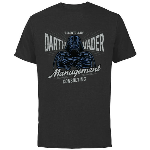 Star Wars Darth Vader Management Consulting Vintage Standard - Short Sleeve Cotton T-Shirt for Adults - Customized-Black