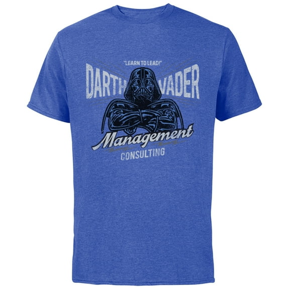 Star Wars Darth Vader Management Consulting Vintage Standard - Short Sleeve Cotton T-Shirt for Adults - Customized-Royal Heather