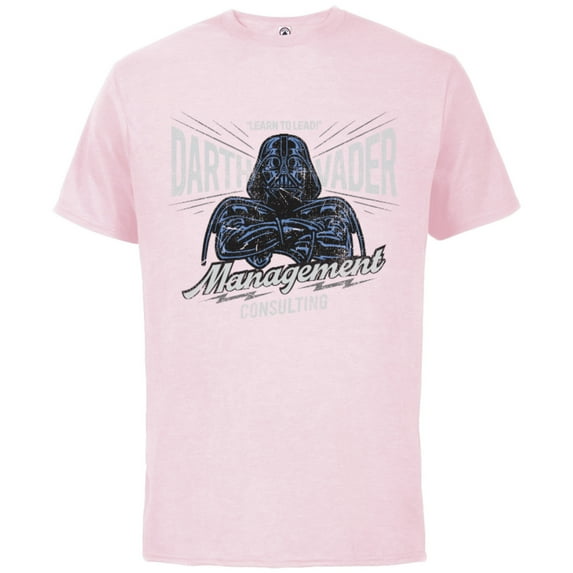 Star Wars Darth Vader Management Consulting Vintage Standard - Short Sleeve Cotton T-Shirt for Adults - Customized-Soft Pink