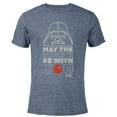 thumbnail image 1 of Star Wars Darth Vader May the Fourth Be With You - Short Sleeve Blended T-Shirt for Adults - Customized-Navy Heather, 1 of 5
