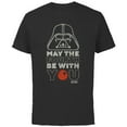 thumbnail image 1 of Star Wars Darth Vader May the Fourth Be With You - Short Sleeve Cotton T-Shirt for Adults - Customized-Black, 1 of 5