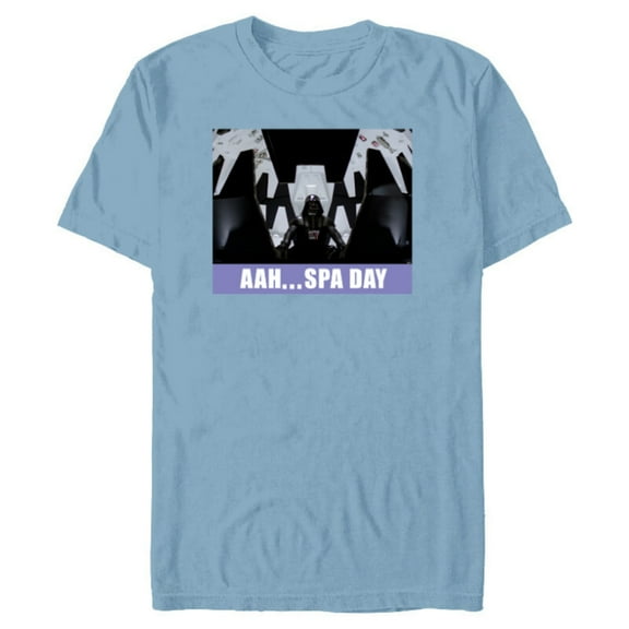 Star Wars Darth Vader Meditation Chamber “Aah…Spa Day” Funny - Short Sleeve Blended T-Shirt for Adults - Customized-Ocean Blue