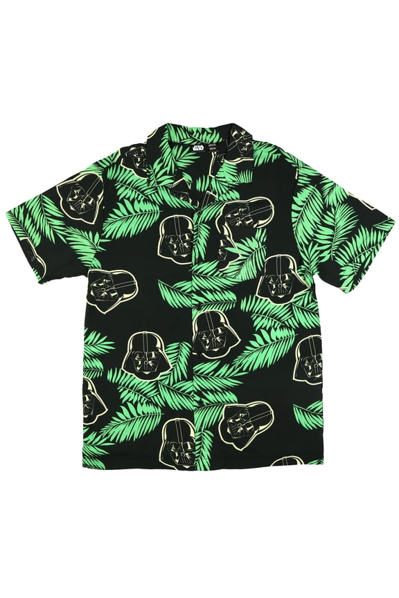Star Wars Darth Vader Men's Tropical Hawaiian Shirt Button Up Woven Top