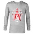 thumbnail image 1 of Star Wars Darth Vader Nordic Print Christmas Holiday - Long Sleeve T-Shirt for Men - Customized-Athletic Heather, 1 of 5