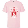 thumbnail image 1 of Star Wars Darth Vader Nordic Print Christmas Holiday - Short Sleeve T-Shirt for Kids - Customized-Soft Pink, 1 of 5