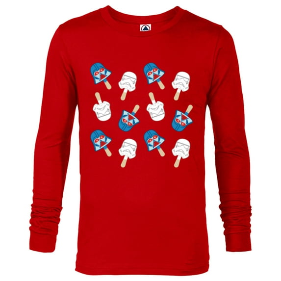 Star Wars Darth Vader Pops July 4th - Long Sleeve T-Shirt for Men - Customized-New Red