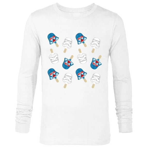 Star Wars Darth Vader Pops July 4th - Long Sleeve T-Shirt for Men - Customized-White