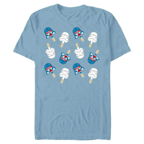 Star Wars Darth Vader Pops July 4th - Short Sleeve Blended T-Shirt for Adults - Customized-Ocean Blue